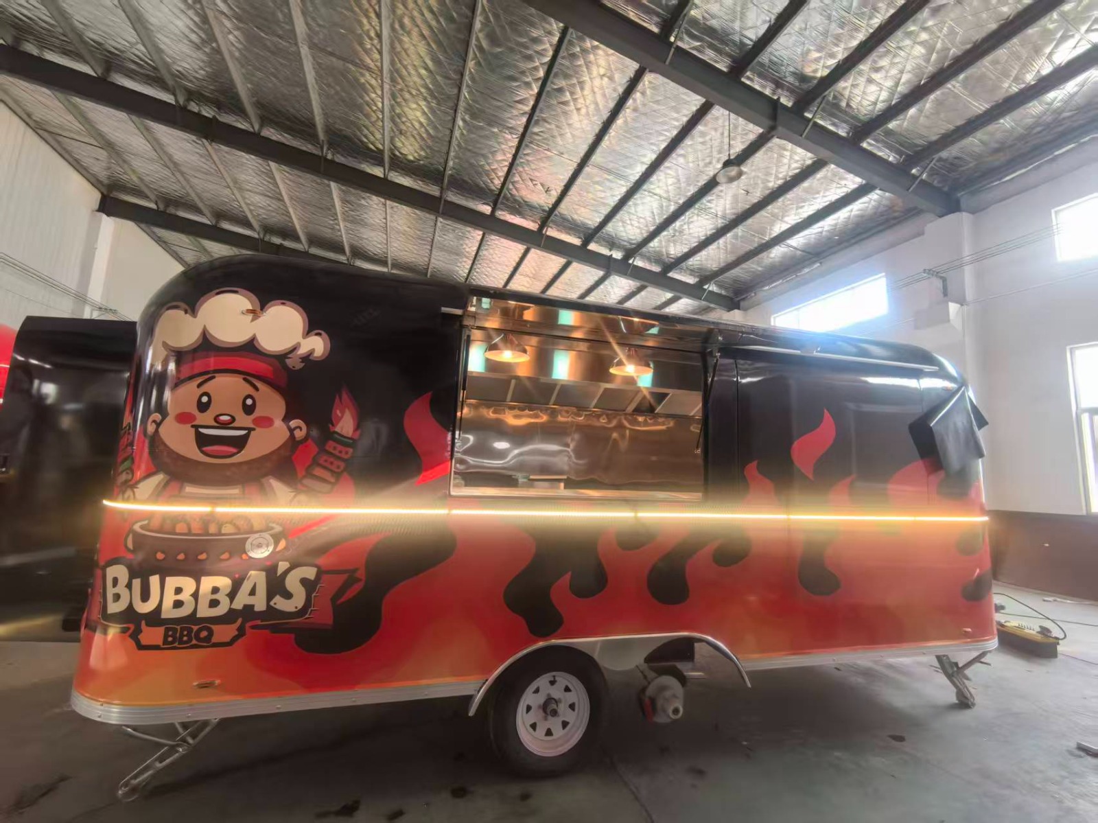 Bubba's BBQ airstream interior