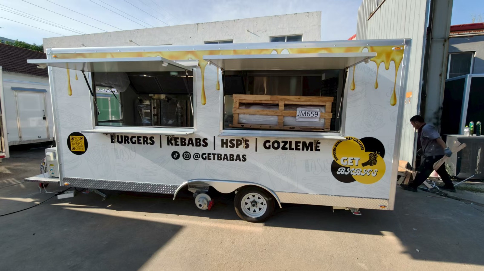 Get Babas large food trailer