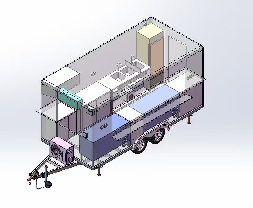 3D render interior view