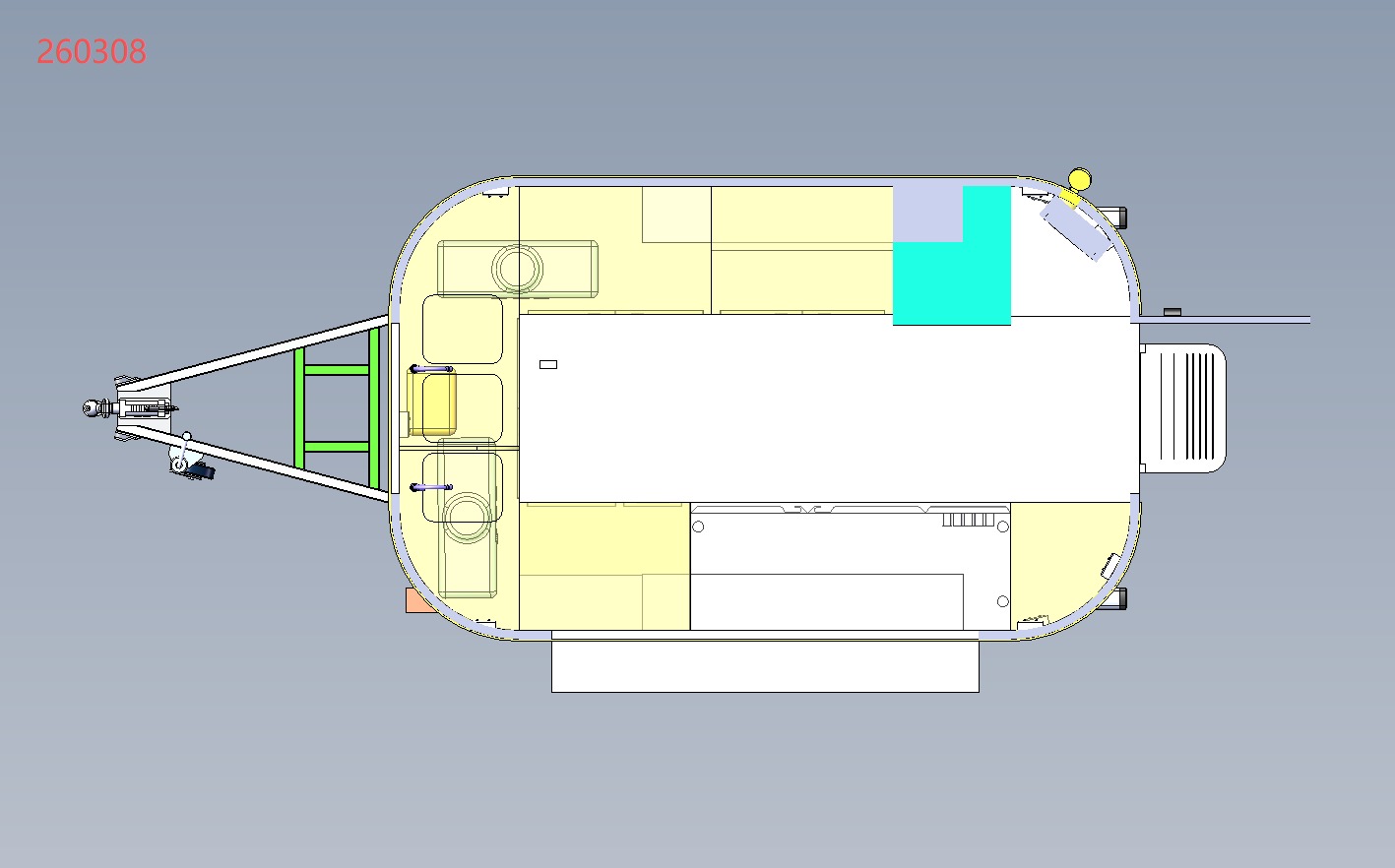 Airstream floor plan drawing