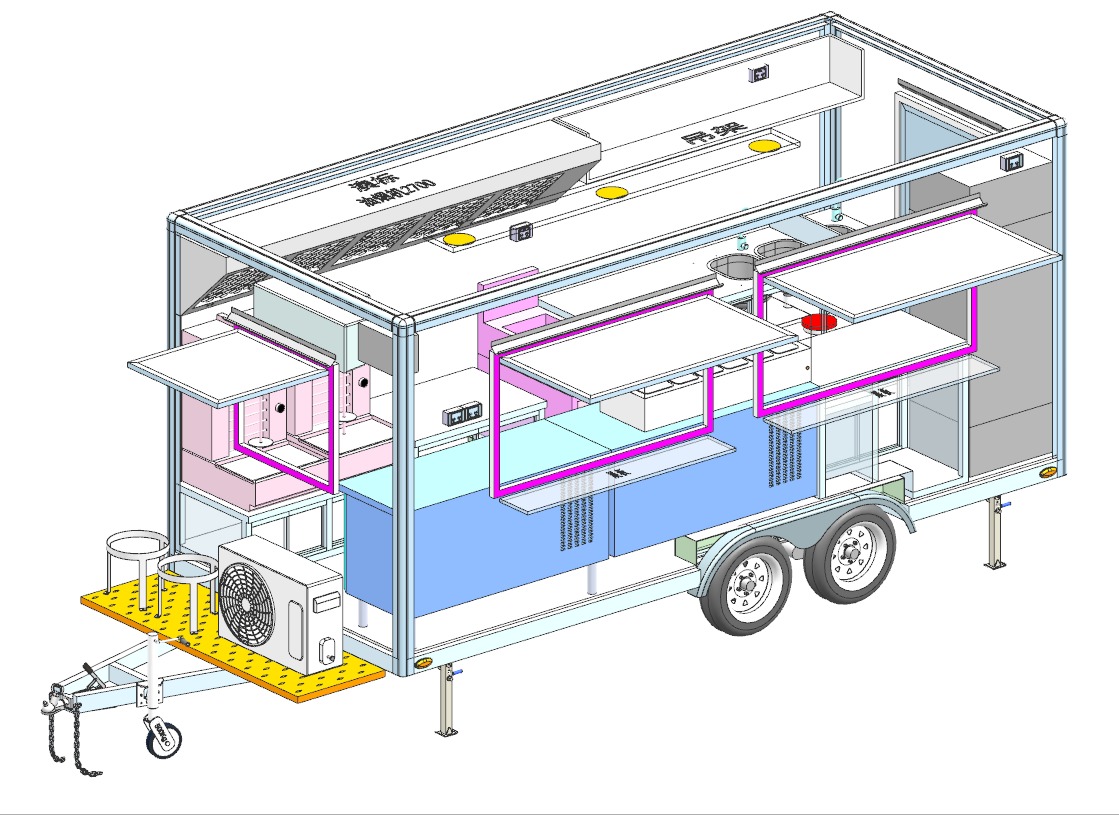 3D layout drawing isometric view