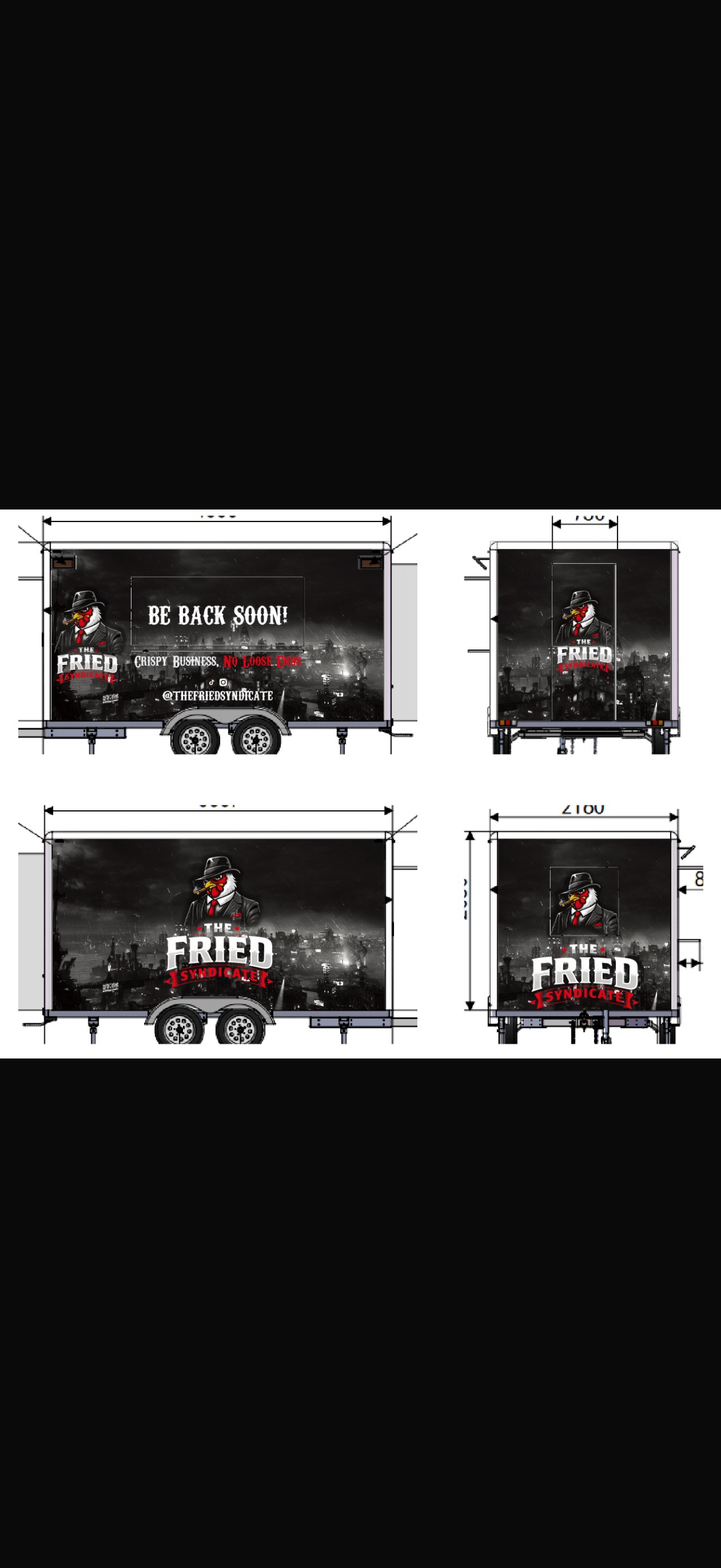 Fried Syndicate wrap design