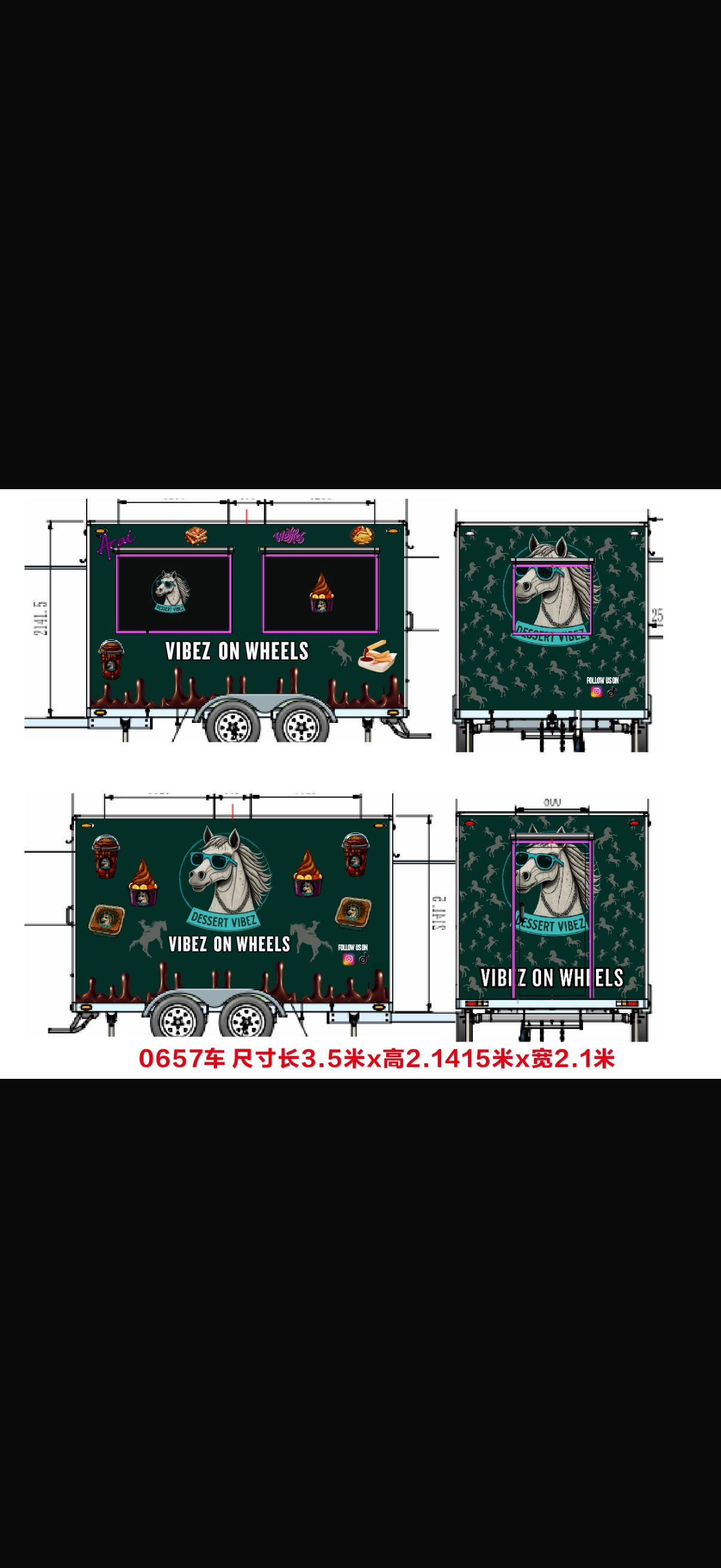 Dessert Vibez wrap design