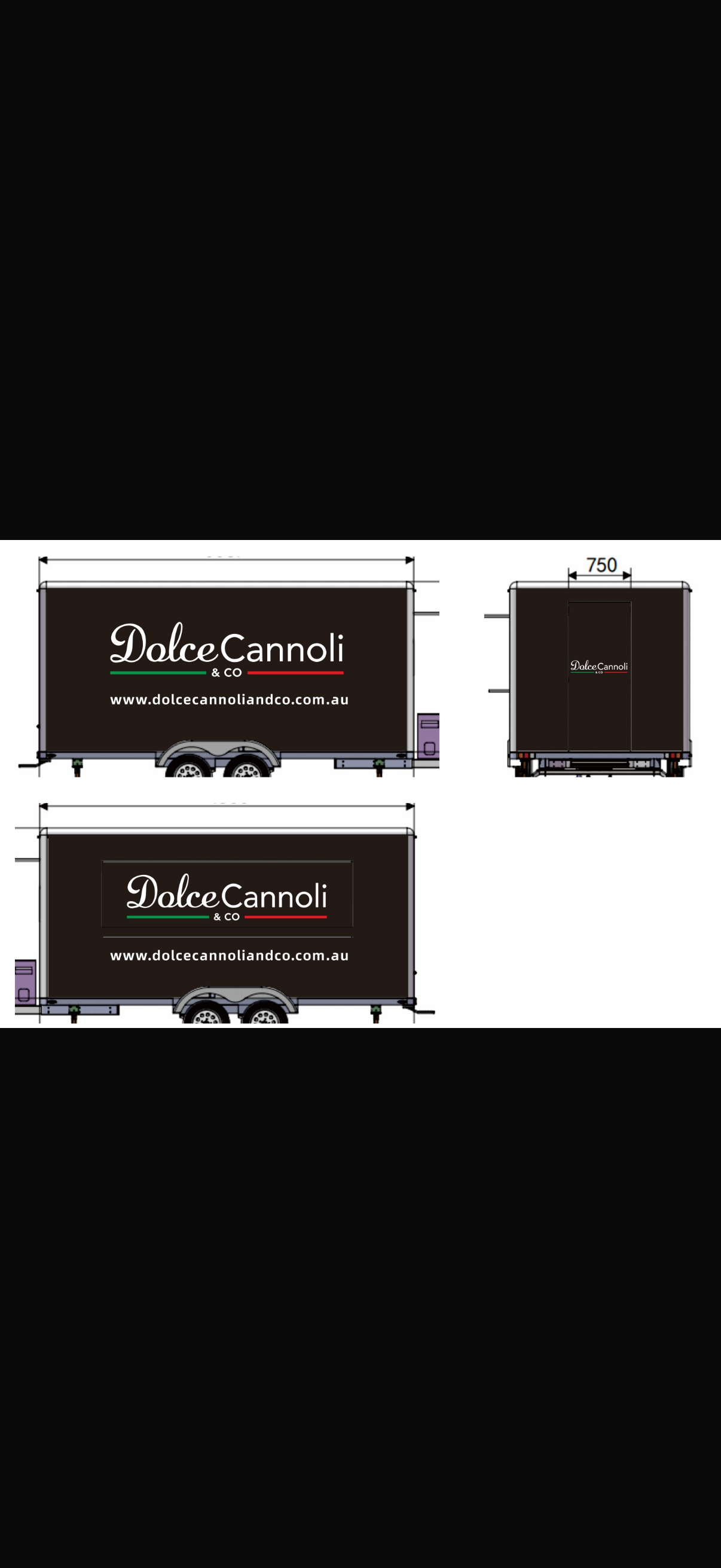 Dolce Cannoli wrap design
